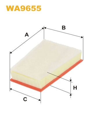 WA9655 WIX FILTERS Воздушный фильтр