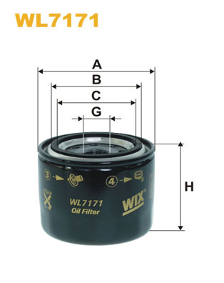 WL7171 WIX FILTERS Масляный фильтр