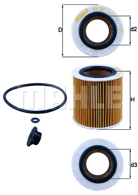 OX387D1 KNECHT Масляный фильтр