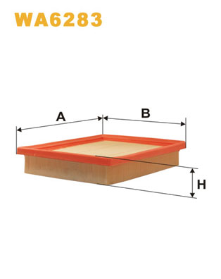 WA6283 WIX FILTERS Воздушный фильтр