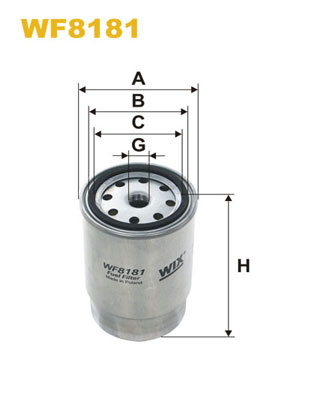 WF8181 WIX FILTERS Топливный фильтр