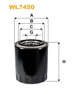 WL7450 WIX FILTERS Масляный фильтр