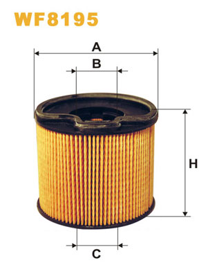 WF8195 WIX FILTERS Топливный фильтр