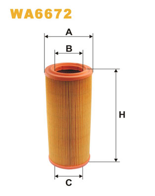 WA6672 WIX FILTERS Воздушный фильтр