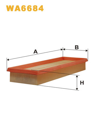 WA6684 WIX FILTERS Воздушный фильтр