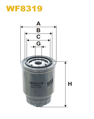 WF8319 WIX FILTERS Топливный фильтр