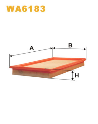 WA6183 WIX FILTERS Воздушный фильтр