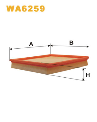 WA6259 WIX FILTERS Воздушный фильтр