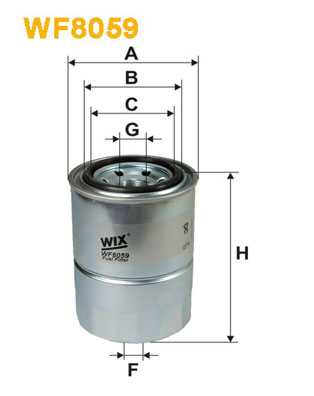 WF8059 WIX FILTERS Топливный фильтр