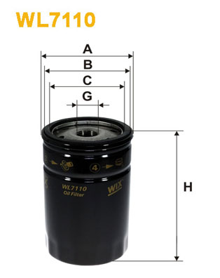 WL7110 WIX FILTERS Масляный фильтр