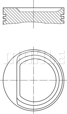 0307102 MAHLE ORIGINAL Поршень