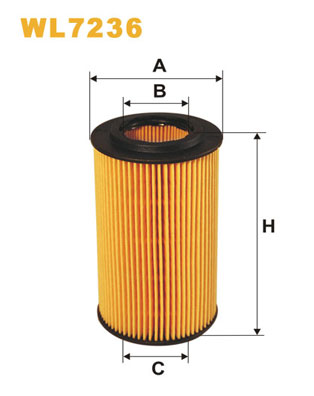 WL7236 WIX FILTERS Масляный фильтр