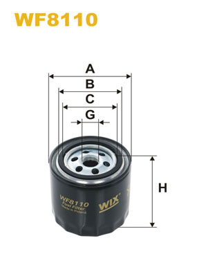 WF8110 WIX FILTERS Топливный фильтр