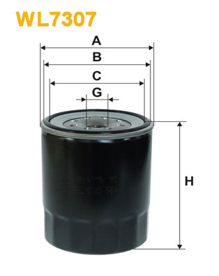 WL7307 WIX FILTERS Фильтр масла, спорт