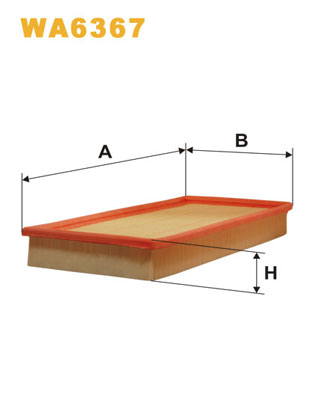 WA6367 WIX FILTERS Воздушный фильтр