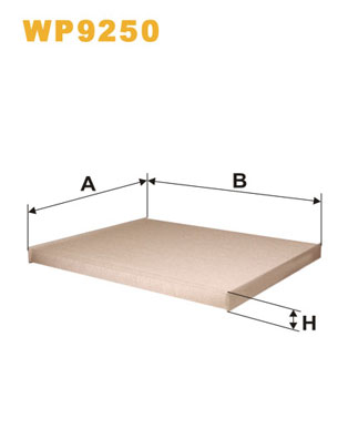 WP9250 WIX FILTERS Фильтр, воздух во внутренном пространстве