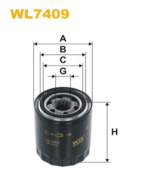 WL7409 WIX FILTERS Масляный фильтр