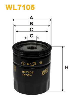 WL7105 WIX FILTERS Масляный фильтр