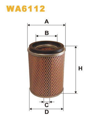 WA6112 WIX FILTERS Воздушный фильтр