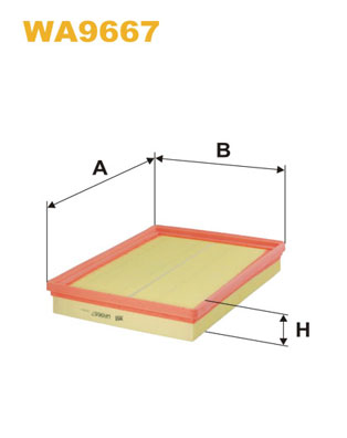 WA9667 WIX FILTERS Воздушный фильтр