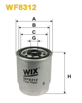 WF8312 WIX FILTERS Топливный фильтр