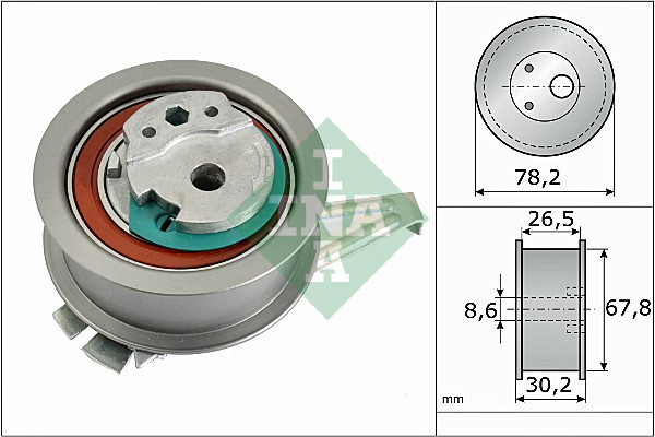 531089410 INA Натяжной ролик, ремень ГРМ