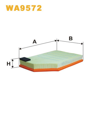 WA9572 WIX FILTERS Воздушный фильтр