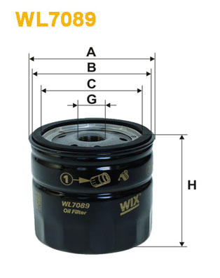 WL7089 WIX FILTERS Масляный фильтр