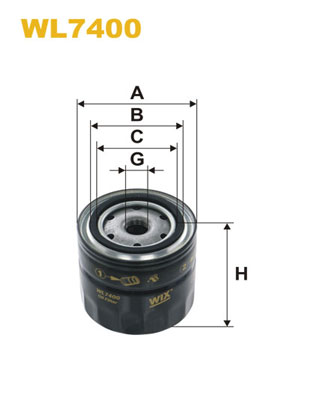 WL7400 WIX FILTERS Масляный фильтр