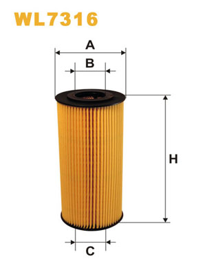 WL7316 WIX FILTERS Масляный фильтр