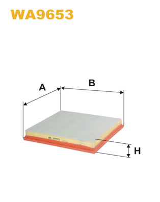 WA9653 WIX FILTERS Воздушный фильтр
