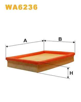 WA6236 WIX FILTERS Воздушный фильтр