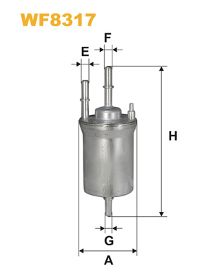 WF8317 WIX FILTERS Топливный фильтр