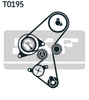 VKMA03316 SKF Комплект ГРМ (ремень + ролик)