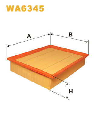 WA6345 WIX FILTERS Воздушный фильтр
