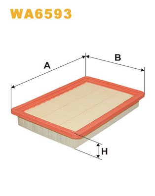 WA6593 WIX FILTERS Воздушный фильтр