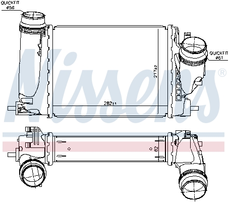 961121 NISSENS Радиатор охлаждения воздуха