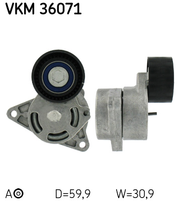 VKM36071 SKF Натяжной ролик, поликлиновой  ремень