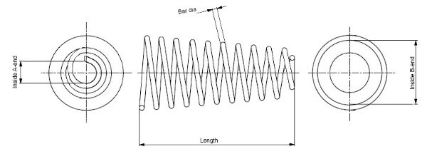 SP3743 MONROE Пружина, задняя ось