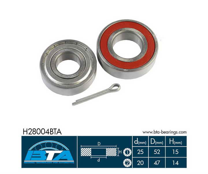 H28004BTA BTA Комплект подшипников колеса