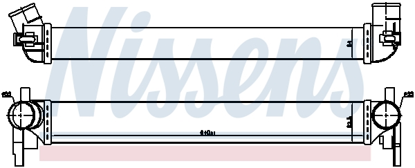 96566 NISSENS Радиатор охлаждения воздуха