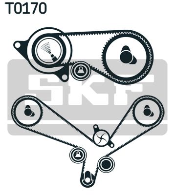 VKMA01152 SKF Комплект ГРМ (ремень + ролик)