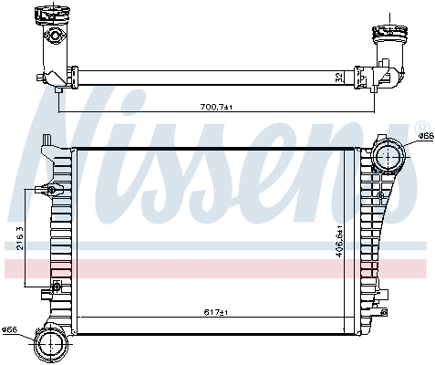 96619 NISSENS Интеркулер