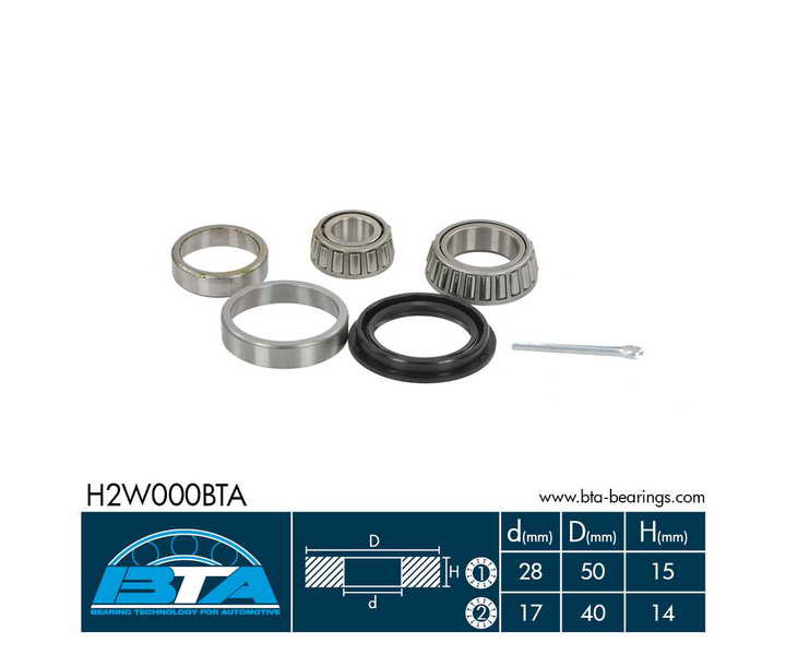 H2W000BTA BTA Комплект подшипника ступицы колеса