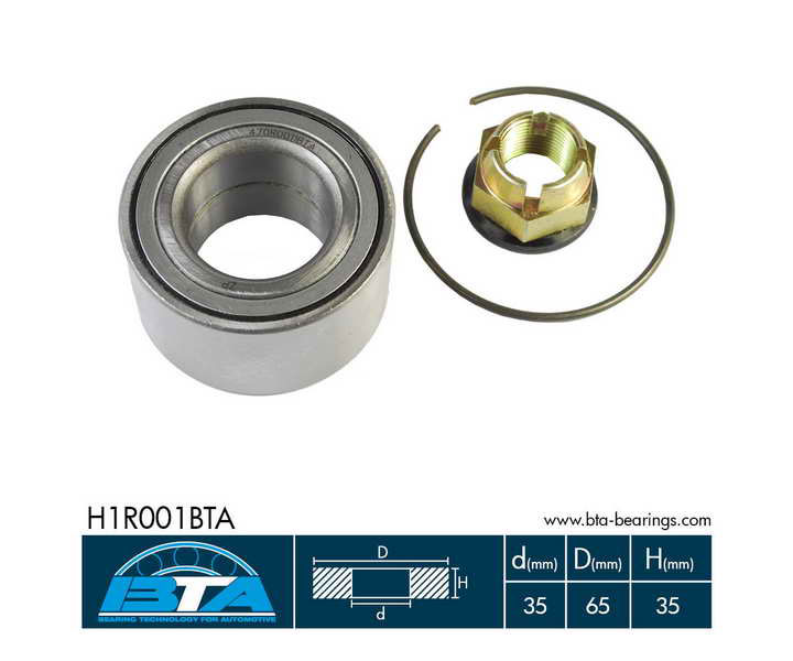 H1R001BTA BTA Комплект подшипника ступицы колеса