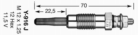 5906 NGK Свеча накала