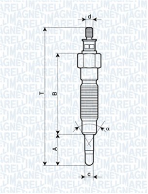 062900064304 MAGNETI MARELLI Свеча накала