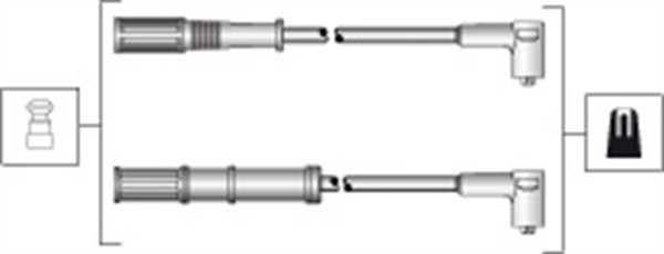 941318111301 MAGNETI MARELLI Комплект высоковольтных проводов