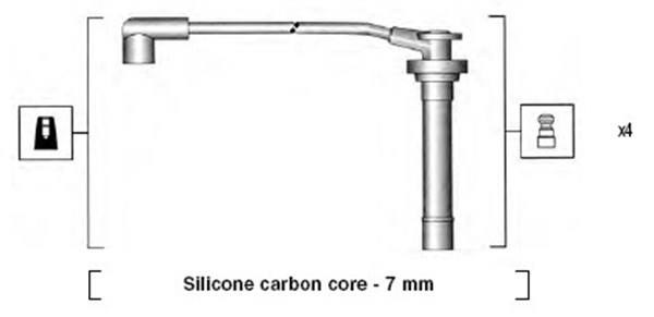 941295120858 MAGNETI MARELLI Комплект высоковольтных проводов
