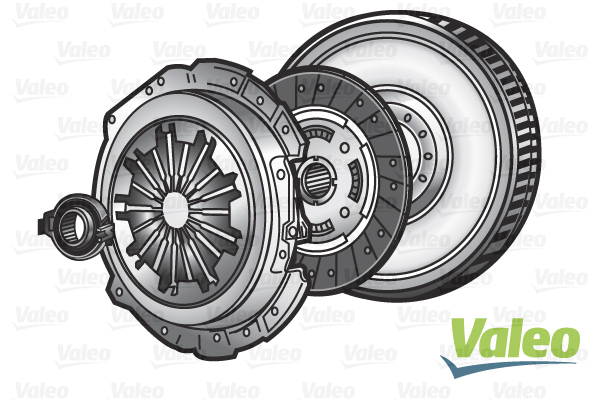 845050 VALEO Clutch kit with rigid flywheel and pneumatic bearing